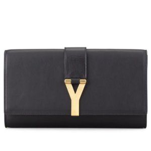 Saint Laurent Y Ligne Clutch Bag, Black